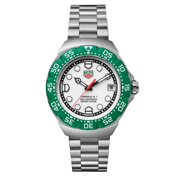 TAG Heuer Formula 1 Solargraph WBY111E.BA0042 Silver Stainless Steel Watches For Men