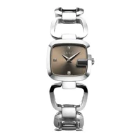 Gucci YA125503 Brown Dial Stainless Steel Diam..