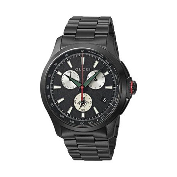 Gucci YA126268 Black Dial Stainless Steel Strap Watch For Men