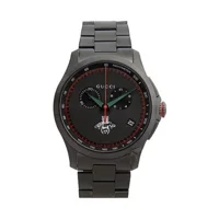 Gucci YA126269 Black Dial Stainless Steel Stra..