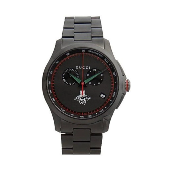 Gucci YA126269 Black Dial Stainless Steel Strap Watch For Men