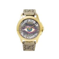 Gucci YA1264022 Multi Color Dial Rubber Strap ..