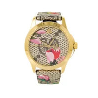 Gucci YA1264038 G-Timeless Pink Blooms Print D..