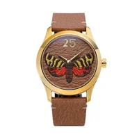 Gucci YA1264063 G-Timeless Tan Butterfly Dial ..