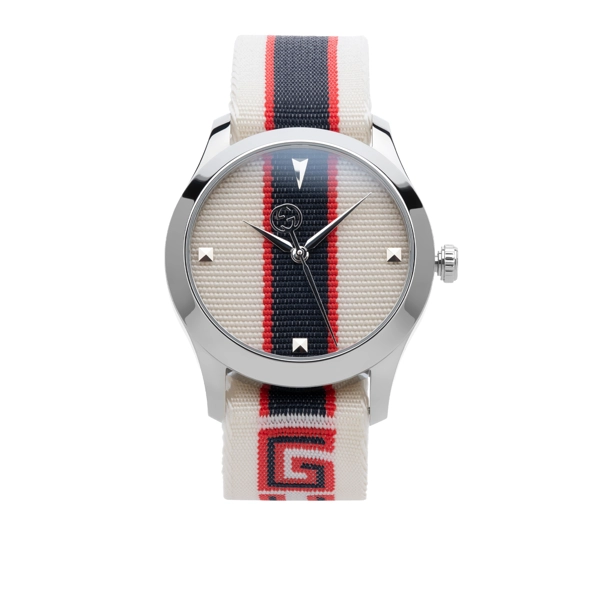 Gucci YA1264071 Men's Multicolour Nylon Strap Watches