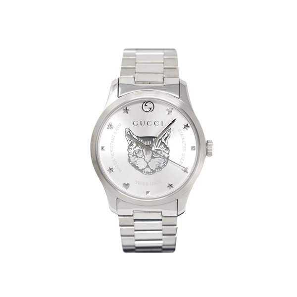 Gucci YA1264095 G-Timeless Silver Dial Stainless Steel Unisex Watch