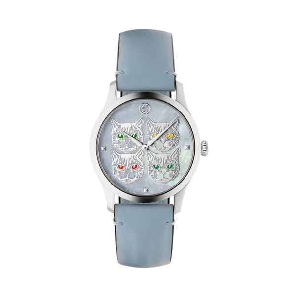 Gucci YA1264124 Quartz Blue Mother of Pearl Dial Ladies Watch