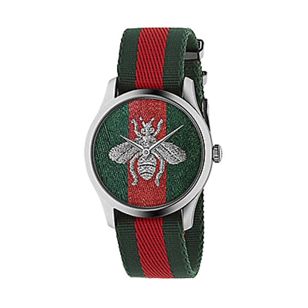 Gucci YA1264148 Men's Nylon Stainless Steel Watches