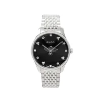Gucci YA1264154 Unisex Black Dial Stainless St..