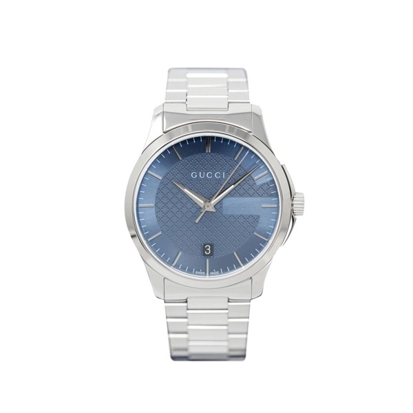Gucci YA126440 Unisex Blue Dial Silver Stainless Steel Watches