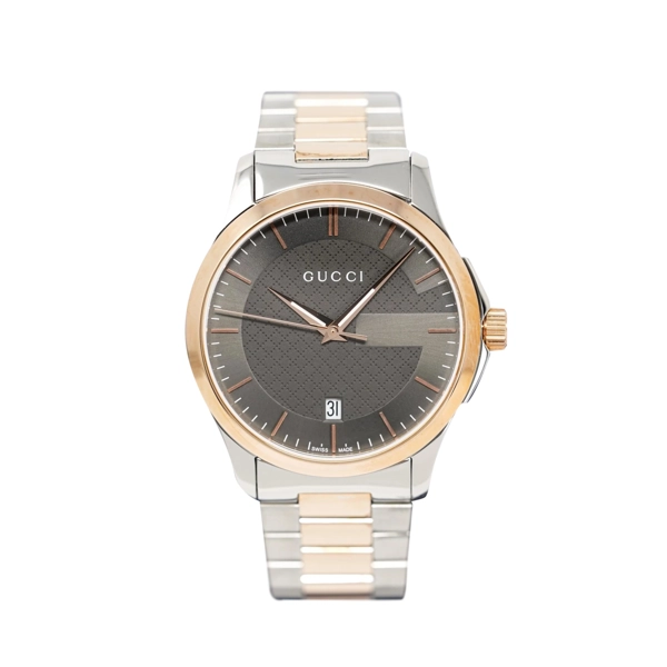 Gucci YA126446 Grey Dial Stainless Steel Strap Watch For Men