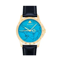 Gucci YA126462 G-Timeless Turquoise Blue Dial ..