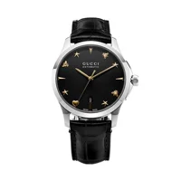 Gucci YA126469 G-Timeless Black Dial Leather S..