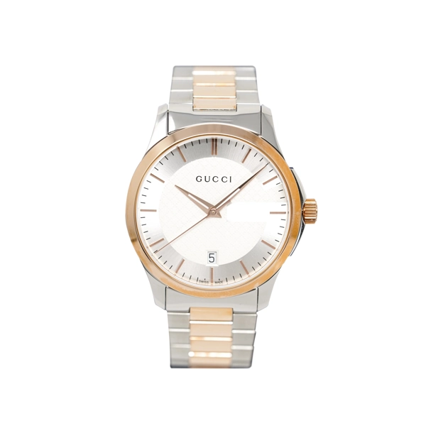 Gucci YA126473 Silver Dial Stainless Steel Strap Watch For Men