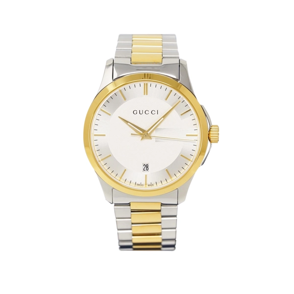 Gucci YA126474 Silver Dial Stainless Steel Strap Watch For Men