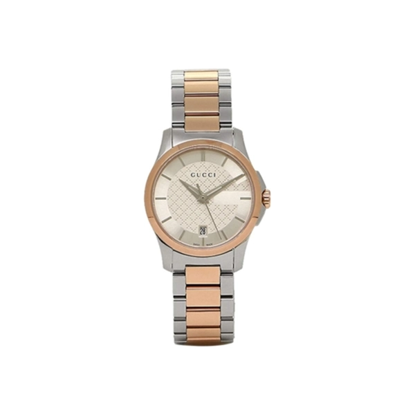 Gucci YA126528 G-Timeless Two Tone Rose Gold Ladies Watch
