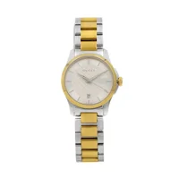 Gucci YA126531 G-Timeless Silver Dial Two-Tone..