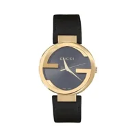 Gucci YA133326 Interlocking Unisex Black Dial ..