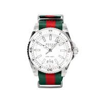 Gucci YA136207 Dive Silver Dial Stainless Stee..