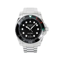 Gucci YA136208 Mens Black Dial Stainless Steel..