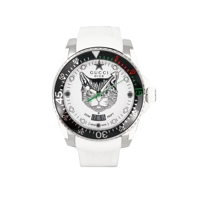 Gucci YA136329 Men's White Rubber Strap Watches
