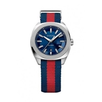 Gucci YA142304 Blue Dial Blue and Red Nylon St..