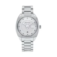 Gucci YA142504 White Dial Stainless Steel Diam..