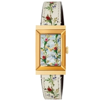Gucci YA147407 Women's Floral Pattern Leather ..