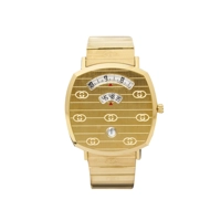 GUCCI YA157409 Gold Dial Stainless Steel Unise..