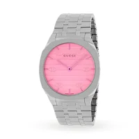 Gucci  Ya163410 Silver Stainless Steel For Women