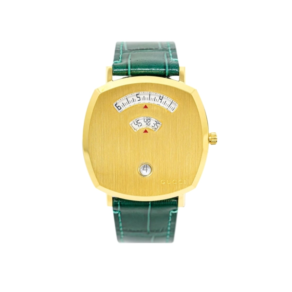 Gucci YGA15038 Mens White Dial Alligator leather Watches