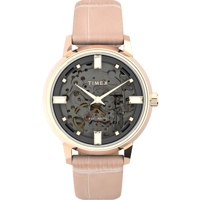 Timex TW2V05200 Women's Pink Leather Strap Wat..