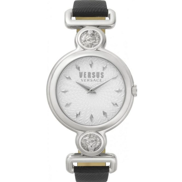Versus VSPOL3018 Women's Black Leather Strap Watches
