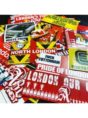 100 x Arsenal Stickers ..