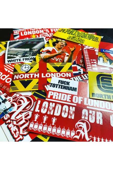 100 x Arsenal Stickers Mixed Set