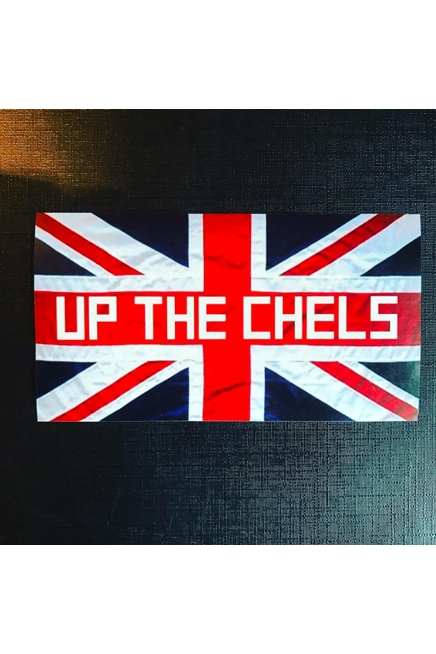100 Chelsea Stickers - Up The Chels Union Flag