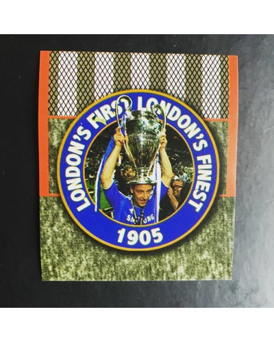 100 Chelsea Stickers - Grey Orange Away