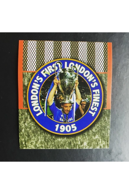 100 Chelsea Stickers - Grey Orange Away