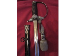 Original german SS officers sword with scabbard