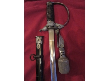 Original german SS officers sword with scabbard