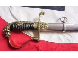 Original WW1 German officers lion head sabre