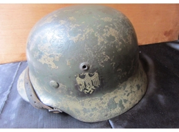 Original very rare german WW2 Wehrmacht M35 helmet DAK camouflage