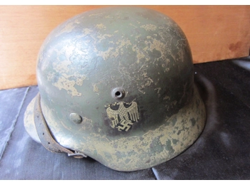 Original very rare german WW2 Wehrmacht M35 helmet DAK camouflage