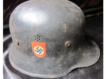 Original WW2 Reichsbahn helmet Bahnschutz