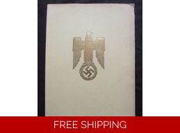 Adolf Hitler and General von Brauchitsch Signed 1935 and 1938 promotional documents