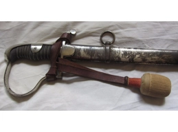 19th century german presentation engraved sword with knot