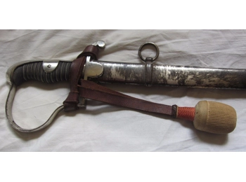 19th century german presentation engraved sword with knot