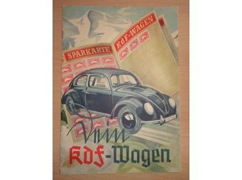 Your KdF car. The KdF car. Executed will of the Führer 1938