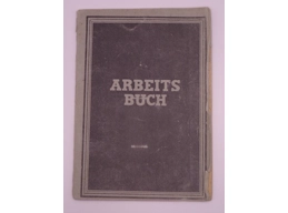 Original post WW2 labour book in the name of Hildegard Pust