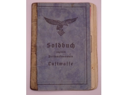 Original Luftwaffe soldier's book